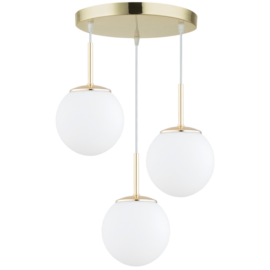 Brilagi - Pendelleuchte an Kabel MILO 3xE27/60W/230V goldfarben