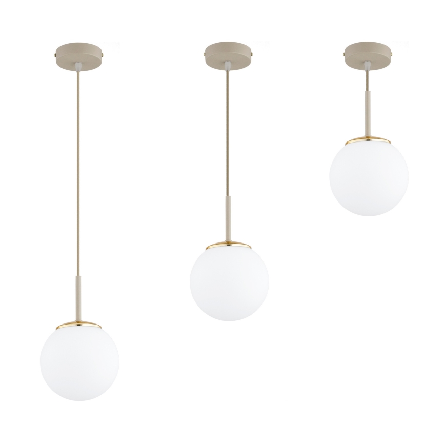 Brilagi - Pendelleuchte an Kabel MILO ECRU 1xE27/60W/230V beige/gold