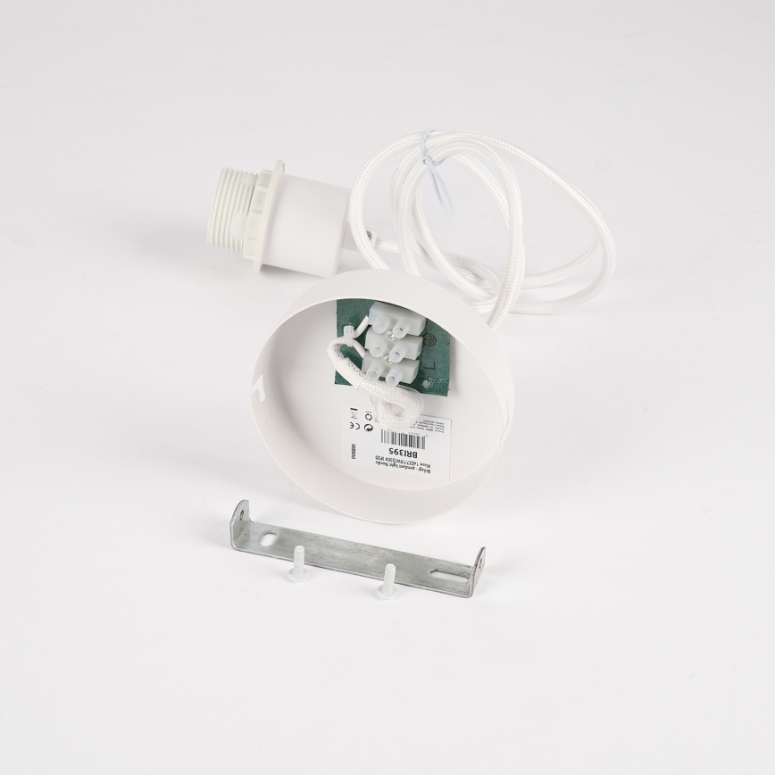 Brilagi - Pendelleuchte an Kabel NORDIC WAVE 1xE27/15W/230V Ø 32 cm Leinen/Weiß