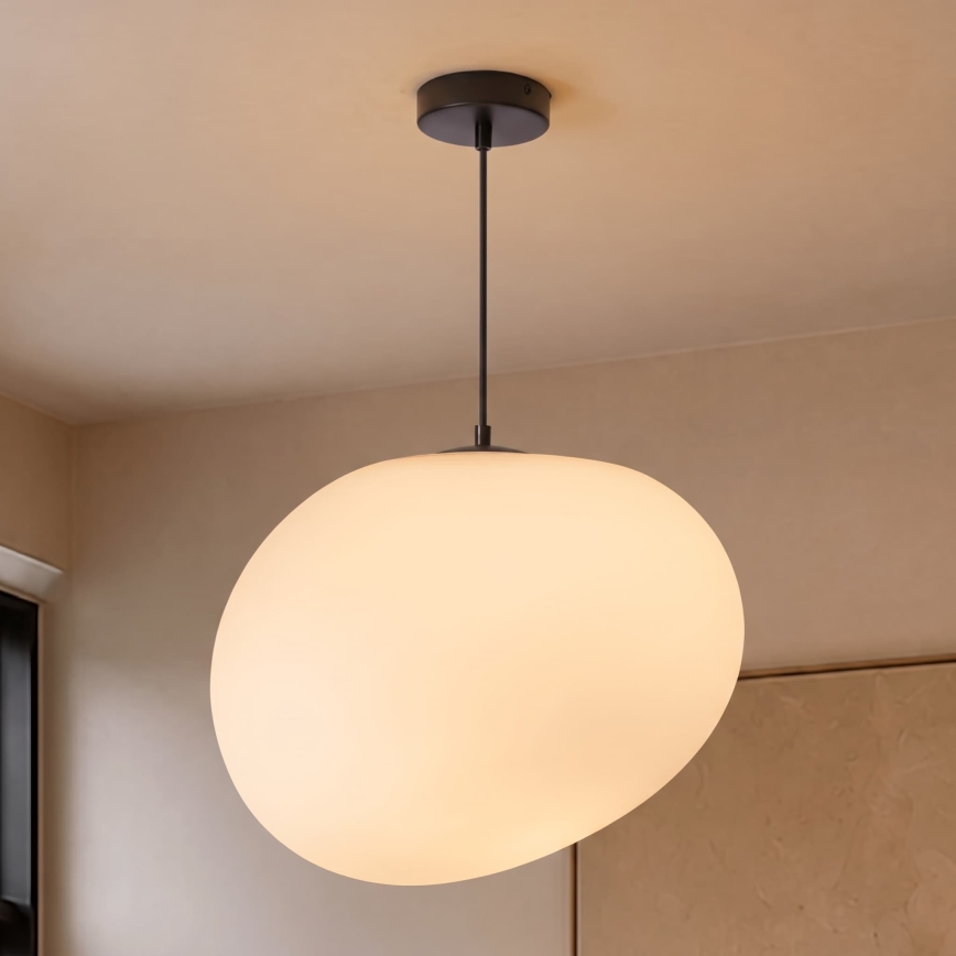 BRILAGI - Pendelleuchte an Kabel PEBBLES 1xE27/40W/230V Ø 40 cm schwarz