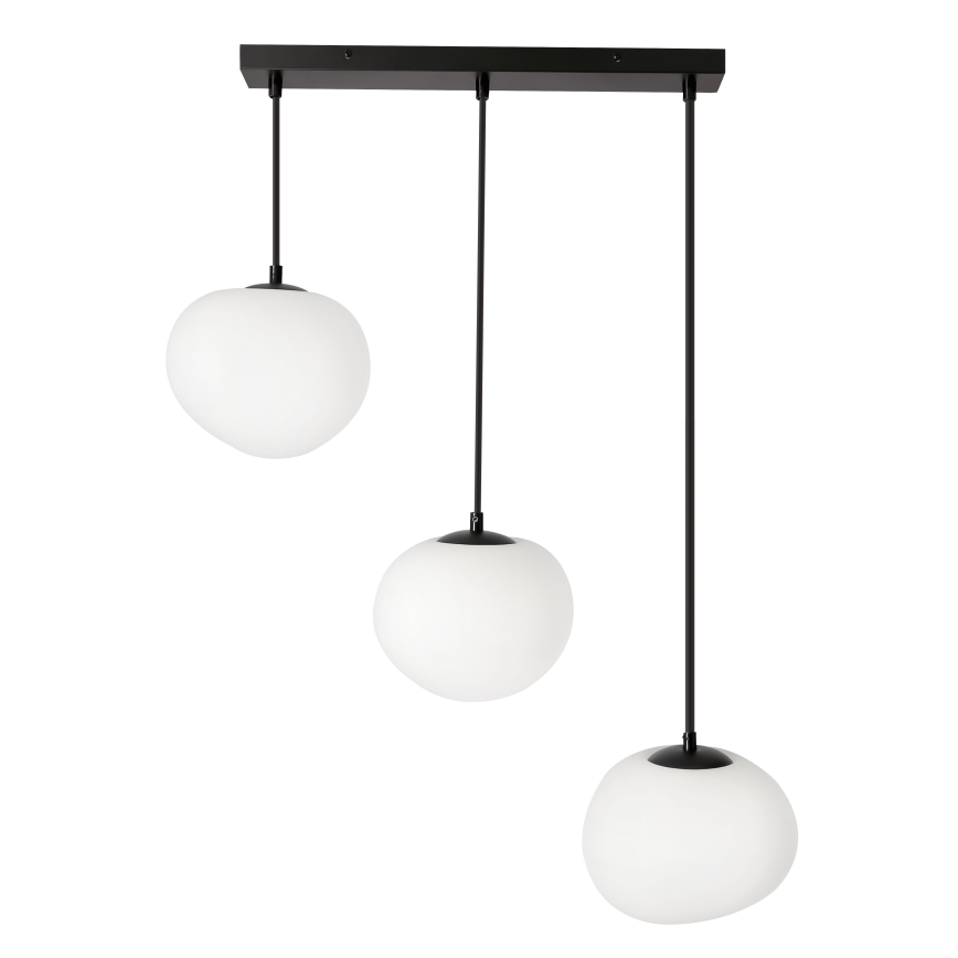 BRILAGI - Pendelleuchte an Kabel PEBBLES 3xE27/40W/230V schwarz