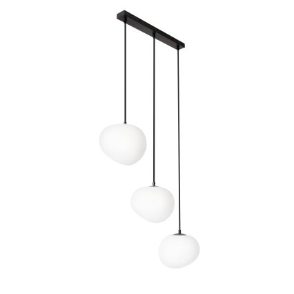 BRILAGI - Pendelleuchte an Kabel PEBBLES 3xE27/40W/230V schwarz
