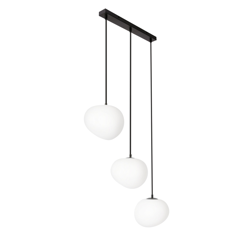 BRILAGI - Pendelleuchte an Kabel PEBBLES 3xE27/40W/230V schwarz