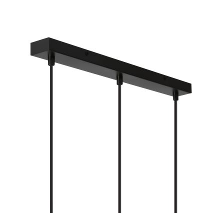 BRILAGI - Pendelleuchte an Kabel PEBBLES 3xE27/40W/230V schwarz