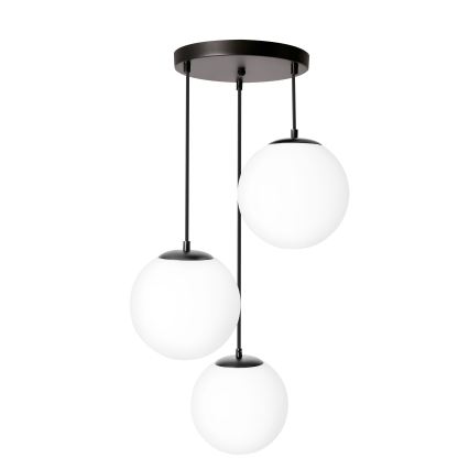 BRILAGI - Pendelleuchte an Kabel POLOS 3xE27/40W/230V Ø 42 cm schwarz