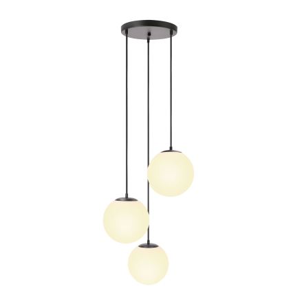 BRILAGI - Pendelleuchte an Kabel POLOS 3xE27/40W/230V Ø 42 cm schwarz