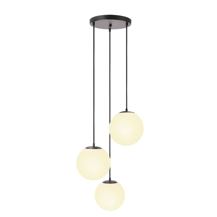 BRILAGI - Pendelleuchte an Kabel POLOS 3xE27/40W/230V Ø 42 cm schwarz