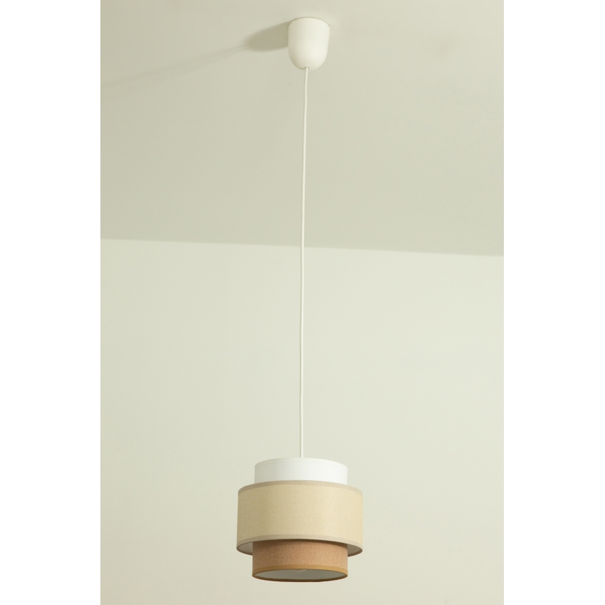Brilagi - Pendelleuchte an Kabel RESNA 1xE27/60W/230V Ø 20 cm creme/beige