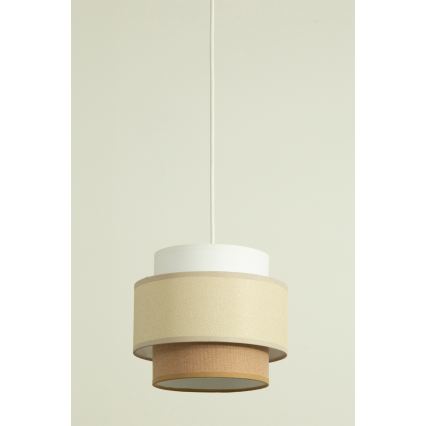 Brilagi - Pendelleuchte an Kabel RESNA 1xE27/60W/230V Ø 20 cm creme/beige