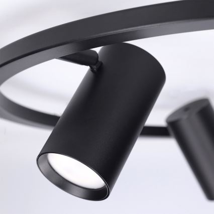 BRILAGI - Pendelleuchte an Kabel SELE 4xGU10/30W/230V schwarz
