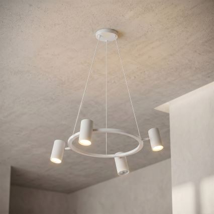 Brilagi - Pendelleuchte an Kabel SELE 4xGU10/30W/230V weiß