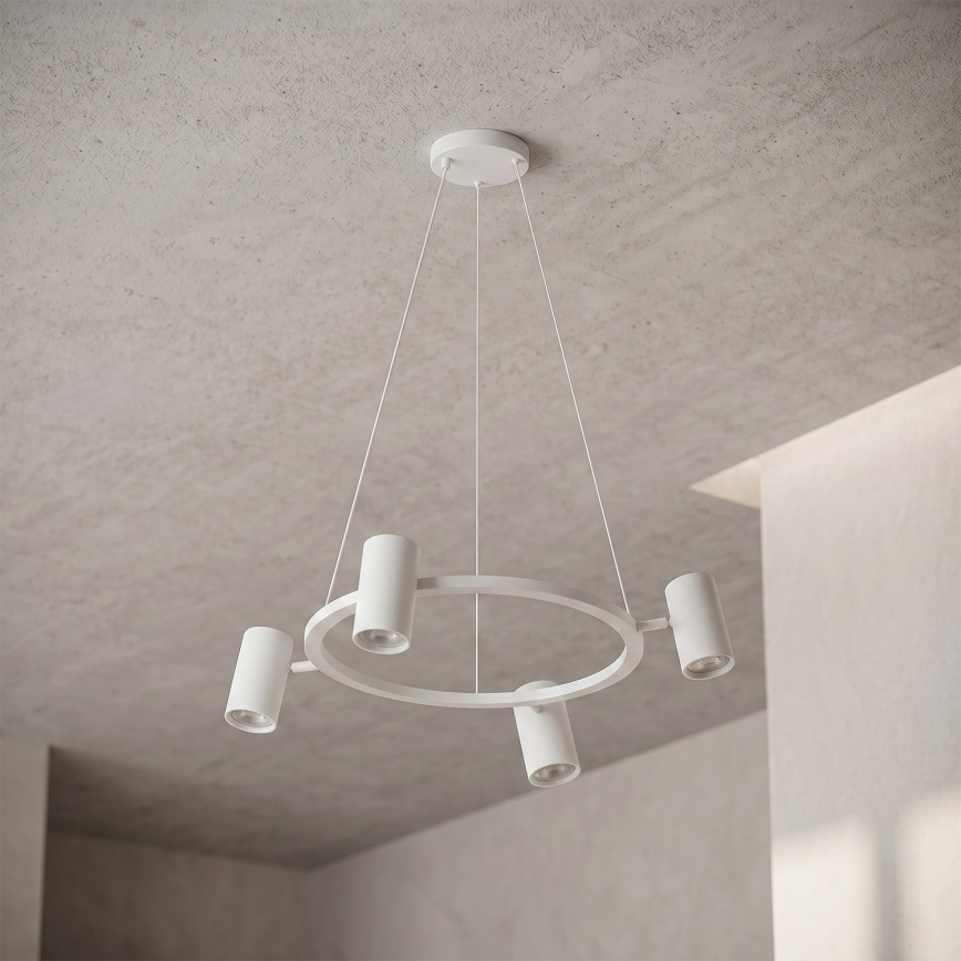 Brilagi - Pendelleuchte an Kabel SELE 4xGU10/30W/230V weiß