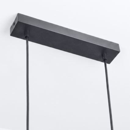 Brilagi - Pendelleuchte an Kabel SELE 6xGU10/30W/230V schwarz/Eiche-Dekor