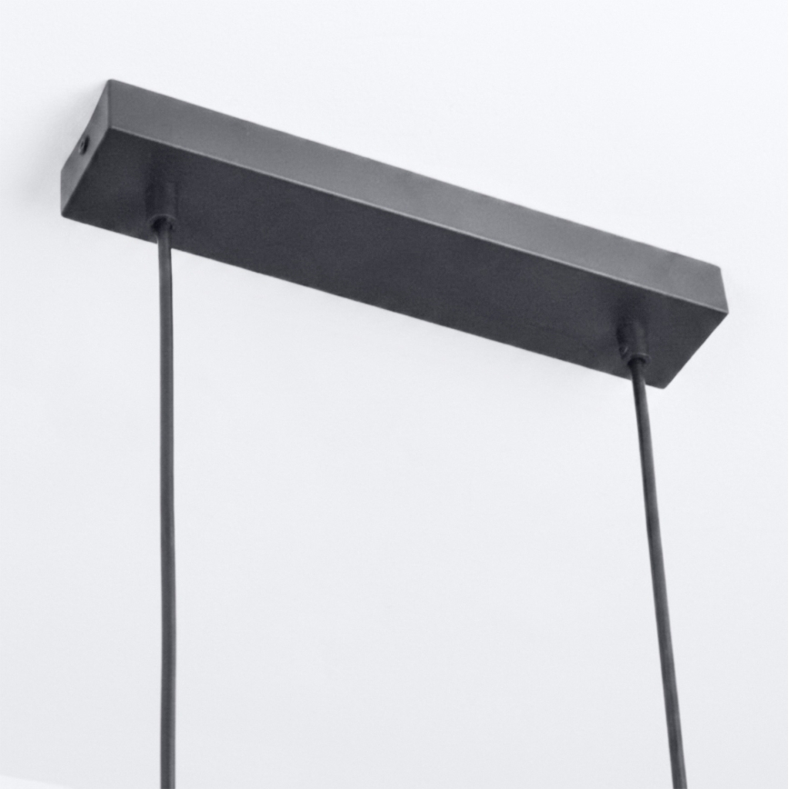 Brilagi - Pendelleuchte an Kabel SELE 6xGU10/30W/230V schwarz/Eiche-Dekor