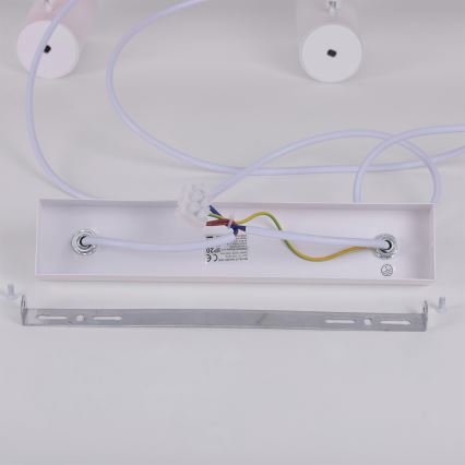 Brilagi - Pendelleuchte an Kabel SELE 6xGU10/30W/230V weiß/Eiche-Dekor