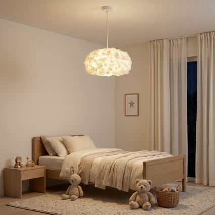 Brilagi - Pendelleuchte an Kabel SOLEAIR 1xE27/60W/230V Ø 45 cm weiß