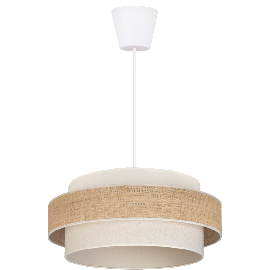 Brilagi - Pendelleuchte an Kabel SPACE 1xE27/60W/230V Ø 40 cm beige/creme