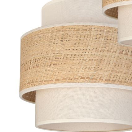 Brilagi - Pendelleuchte an Kabel SPACE 3x E27, max. 60 W, 230 V, Ø 40 cm, beige/cremefarben