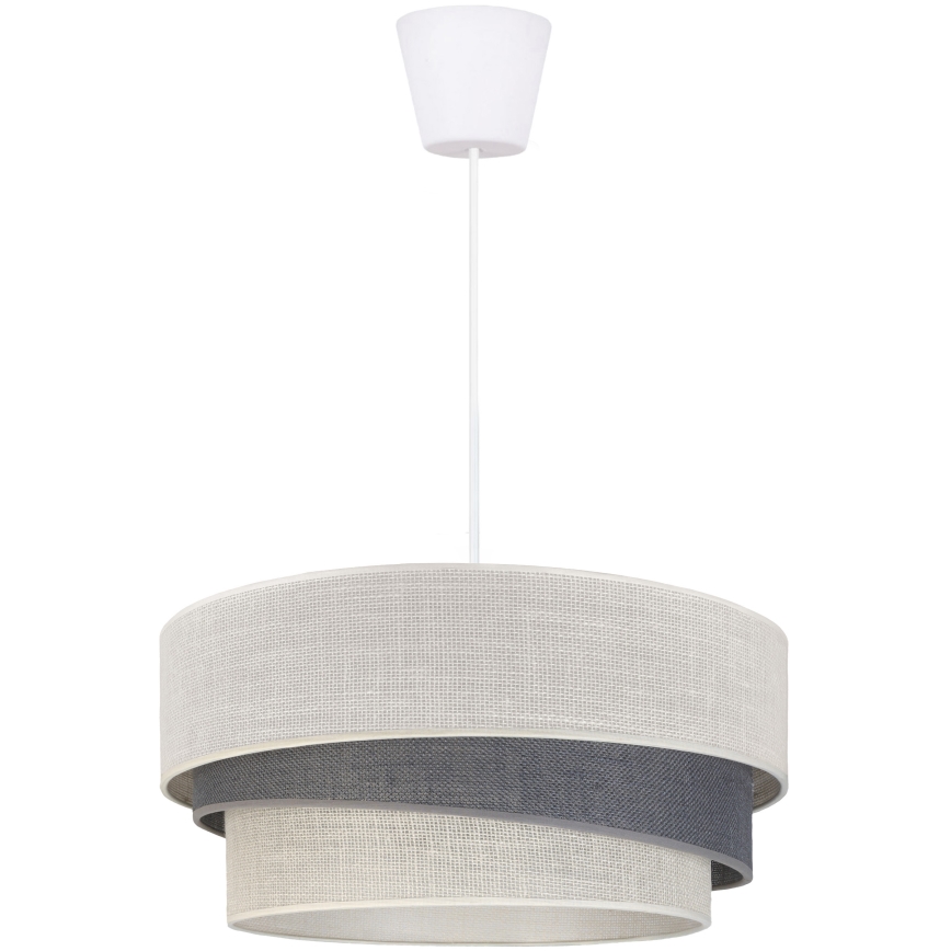 Brilagi - Pendelleuchte an Kabel TRIO 1xE27/60W/230V Ø 40 cm creme/grau