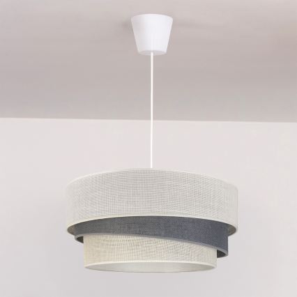 Brilagi - Pendelleuchte an Kabel TRIO 1xE27/60W/230V Ø 40 cm creme/grau
