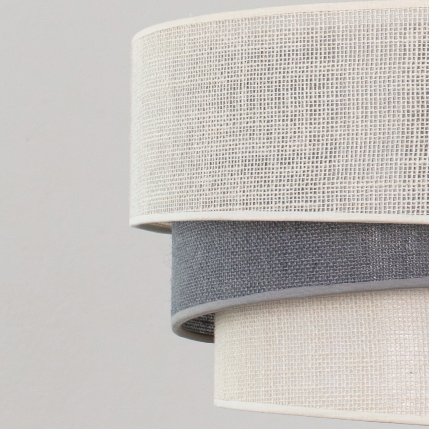 Brilagi - Pendelleuchte an Kabel TRIO 1xE27/60W/230V Ø 40 cm creme/grau