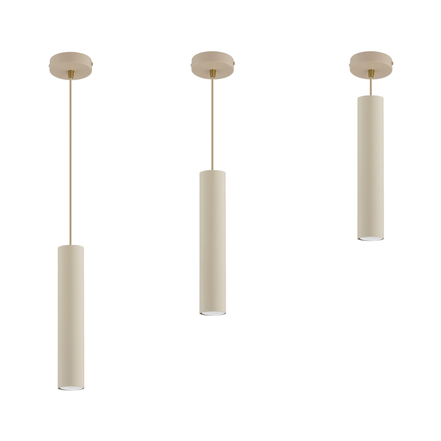 Brilagi - Pendelleuchte an Kabel TUBE 1xGU10/15W/230V beige/gold