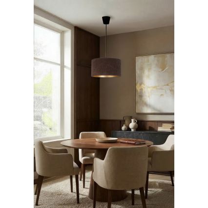 Brilagi - Pendelleuchte an Kabel VELVET 1xE27/60W/230V Ø 40 cm braun/gold