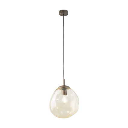 Brilagi - Pendelleuchte mit Kabel VULCANO 1xE27/15W/230V Ø 25 cm Bronze/rauchiges Beige