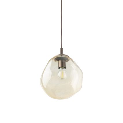 Brilagi - Pendelleuchte mit Kabel VULCANO 1xE27/15W/230V Ø 25 cm Bronze/rauchiges Beige