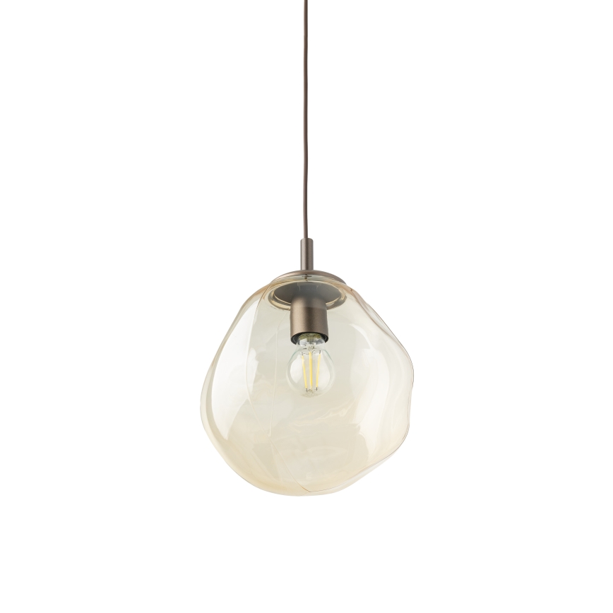 Brilagi - Pendelleuchte mit Kabel VULCANO 1xE27/15W/230V Ø 25 cm Bronze/rauchiges Beige