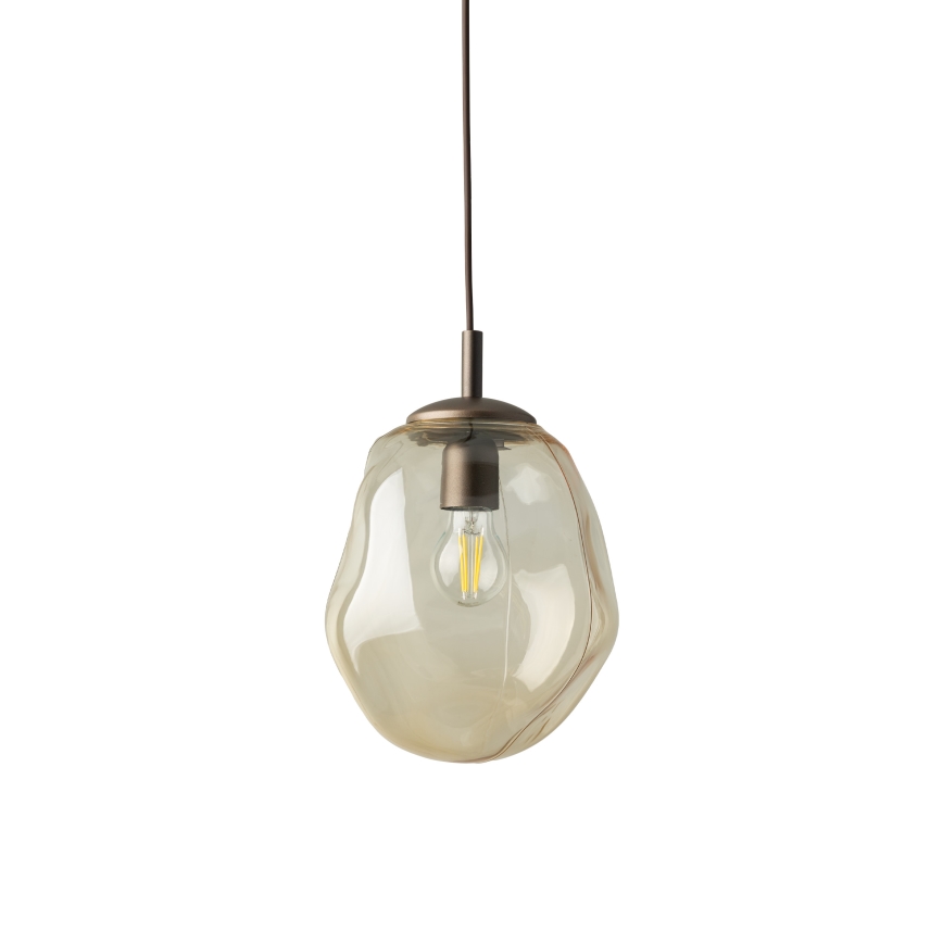 Brilagi - Pendelleuchte mit Kabel VULCANO 1xE27/15W/230V Ø 25 cm Bronze/rauchiges Beige