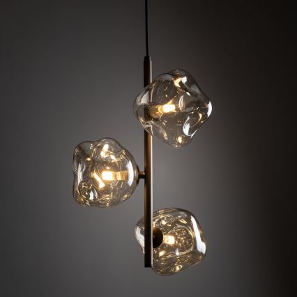 Brilagi - Pendelleuchte an Kabel VULCANO 3xG9/8W/230V bronze/rauchbeige