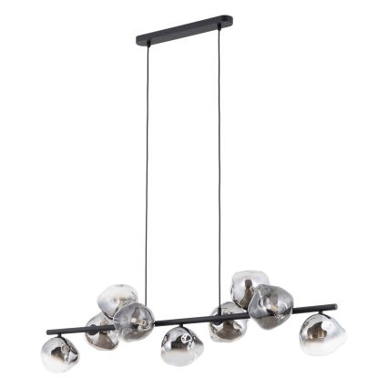 Brilagi - Pendelleuchte an Kabel VULCANO 9xG9/8W/230V schwarz/rauchschwarz