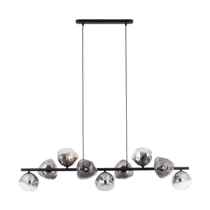Brilagi - Pendelleuchte an Kabel VULCANO 9xG9/8W/230V schwarz/rauchschwarz