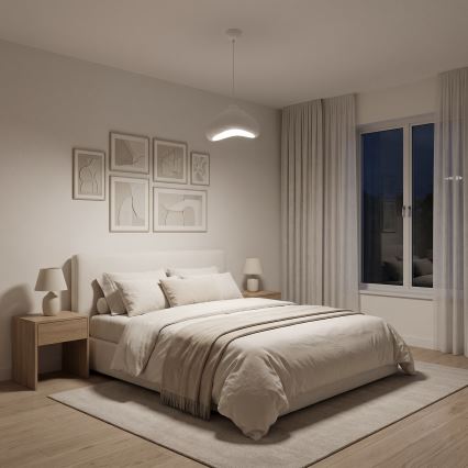 Brilagi - Pendelleuchte an Kabel WABI SABI 1xE27/40W/230V Ø 30 cm weiß