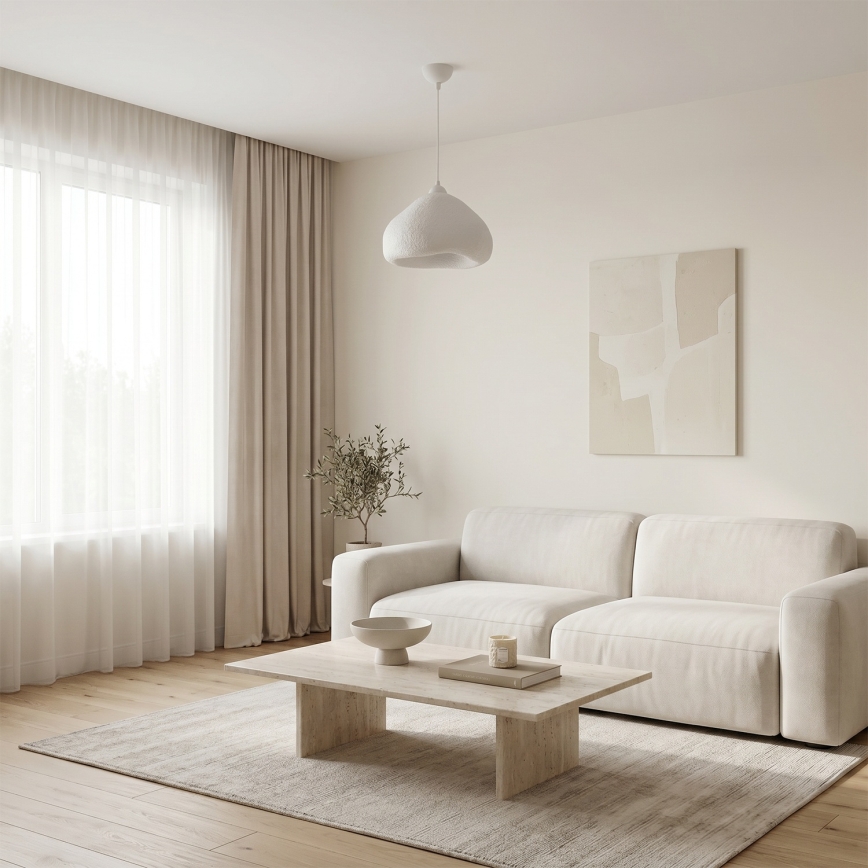 Brilagi - Pendelleuchte an Kabel WABI SABI 1xE27/40W/230V Ø 32 cm weiß