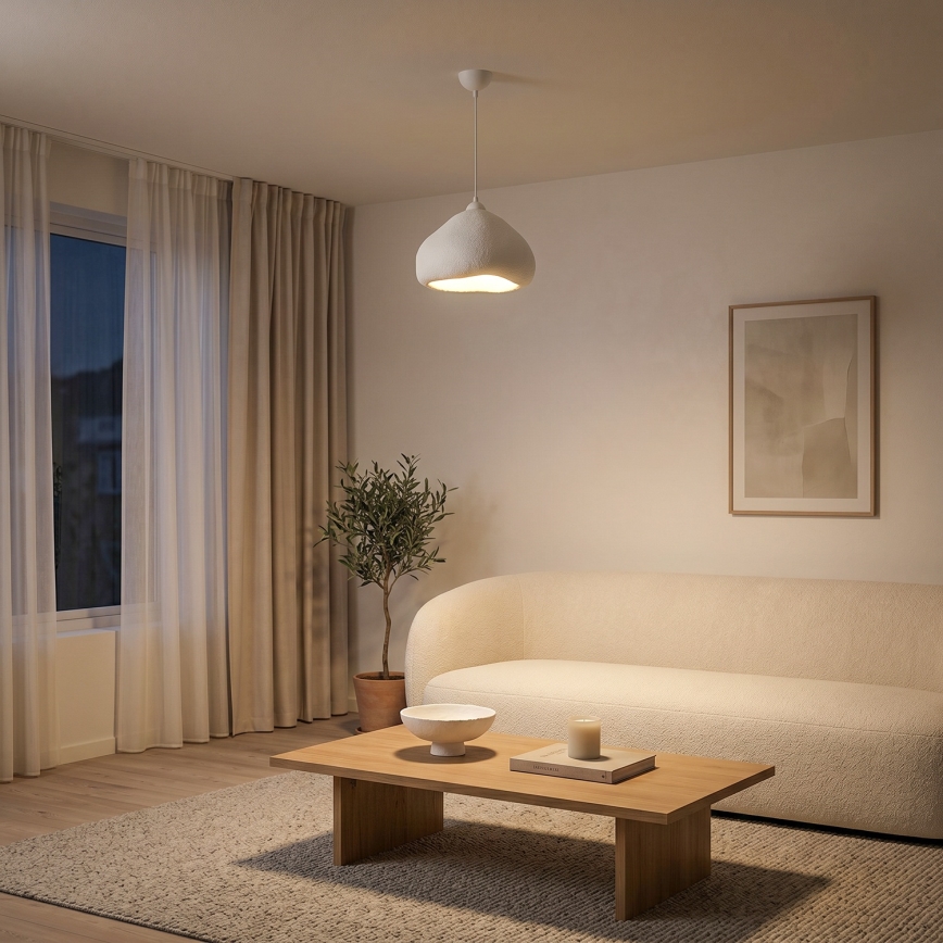 Brilagi - Pendelleuchte an Kabel WABI SABI 1xE27/40W/230V Ø 32 cm weiß