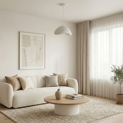 Brilagi - Pendelleuchte an Kabel WABI SABI 1xE27/40W/230V Ø 33 cm weiß