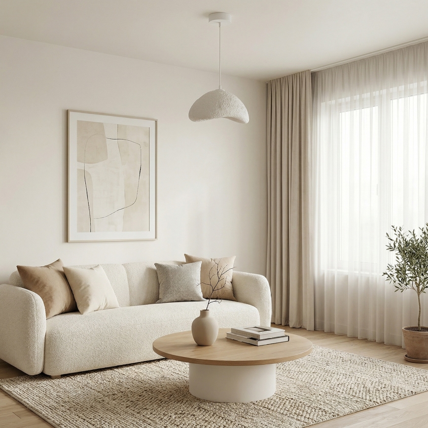Brilagi - Pendelleuchte an Kabel WABI SABI 1xE27/40W/230V Ø 33 cm weiß