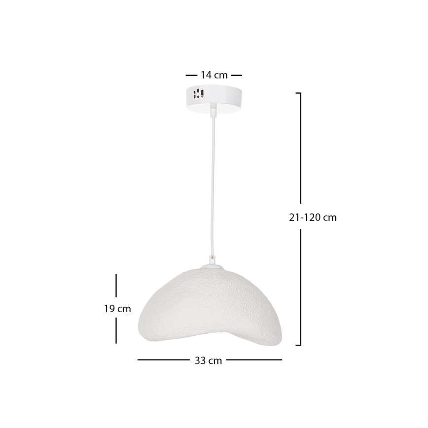 Brilagi - Pendelleuchte an Kabel WABI SABI 1xE27/40W/230V Ø 33 cm weiß