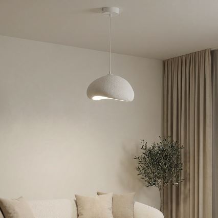 Brilagi - Pendelleuchte an Kabel WABI SABI 1xE27/40W/230V Ø 35 cm weiß