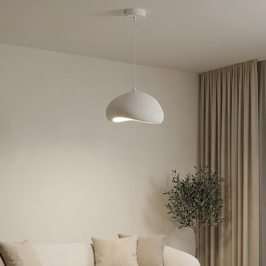 Brilagi - Pendelleuchte an Kabel WABI SABI 1xE27/40W/230V Ø 35 cm weiß