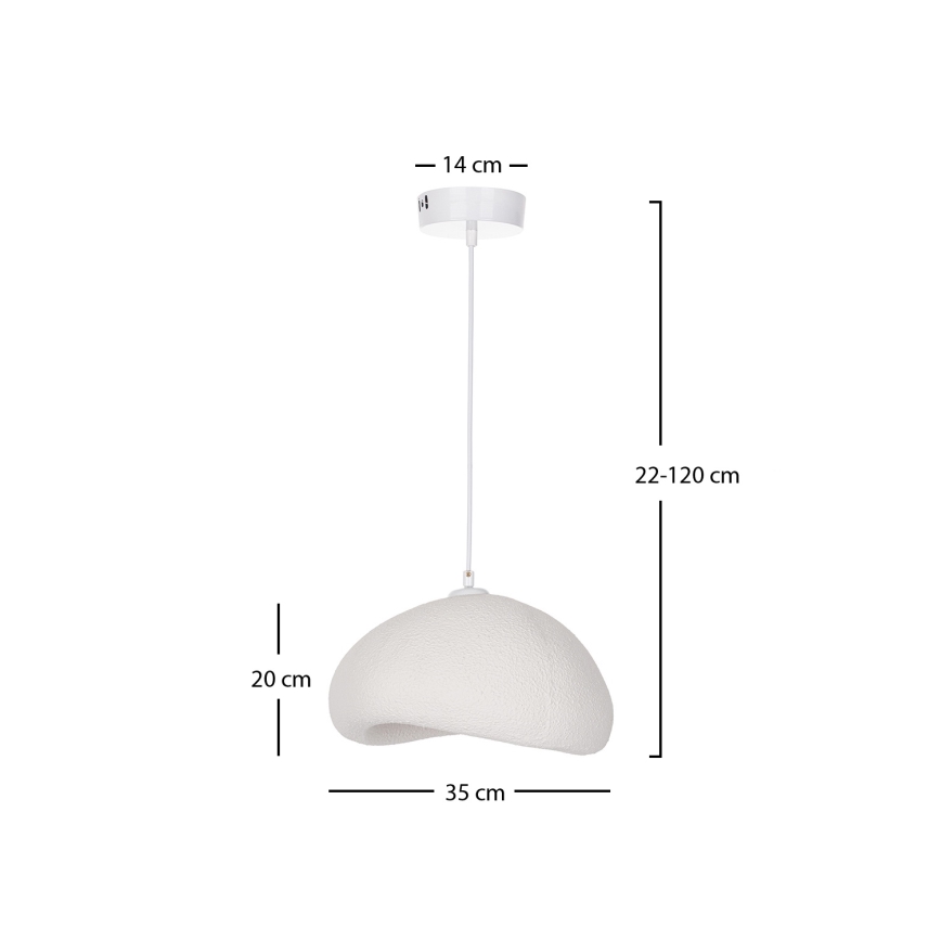 Brilagi - Pendelleuchte an Kabel WABI SABI 1xE27/40W/230V Ø 35 cm weiß