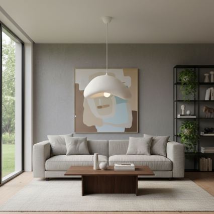 Brilagi - Pendelleuchte an Kabel WABI SABI 1xE27/40W/230V Ø 42 cm weiß