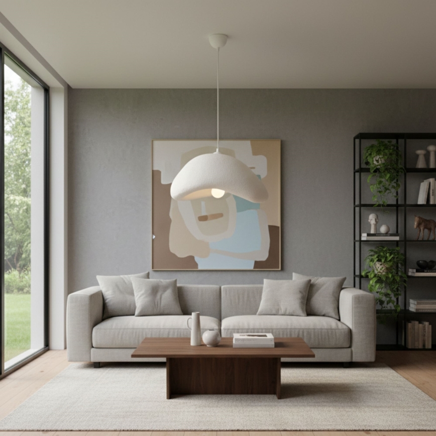 Brilagi - Pendelleuchte an Kabel WABI SABI 1xE27/40W/230V Ø 42 cm weiß