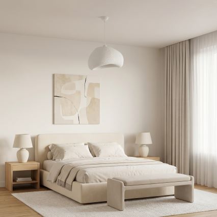 Brilagi - Pendelleuchte an Kabel WABI SABI 1xE27/40W/230V Ø 42 cm weiß