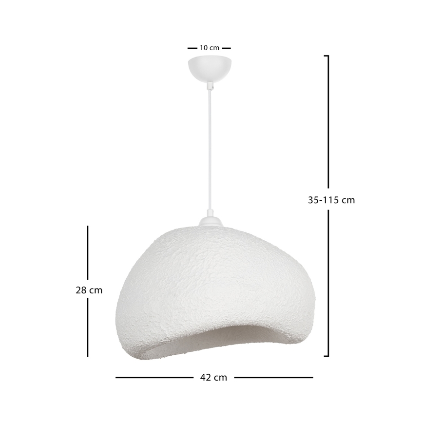Brilagi - Pendelleuchte an Kabel WABI SABI 1xE27/40W/230V Ø 42 cm weiß