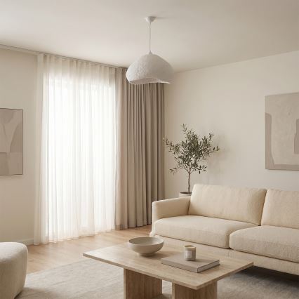 Brilagi - Pendelleuchte an Kabel WABI SABI 1xE27/40W/230V Ø 50 cm weiß