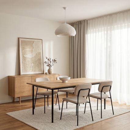 Brilagi - Pendelleuchte an Kabel WABI SABI 1xE27/40W/230V Ø 50 cm weiß