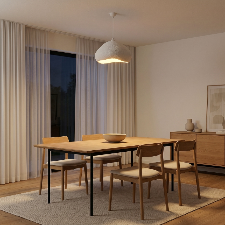 Brilagi - Pendelleuchte an Kabel WABI SABI 1xE27/40W/230V Ø 50 cm weiß